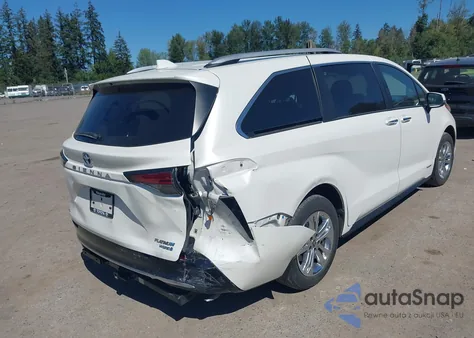 2021 Toyota Sienna Platinum z USA, uszkodzony, nr VIN 5TDESKFCXMS027643
